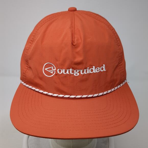 Outguided Snapback Rope Hat Orange One Size Adjustable Embroidered - Picture 2 of 8
